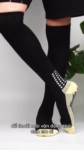 Tất nam đá bóng chống trơn trượt Mr.socks cao đến gối vớ thể thao có đệm silicon chống ngã khử mùi êm chân - DB-507-1DOI