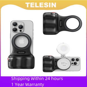 TELESIN MagSafe Camera Shutter Grip and Fill Light Set Shooting Aid Remote Control Handle for Iphone HUAWEI SAMSUNG Phone