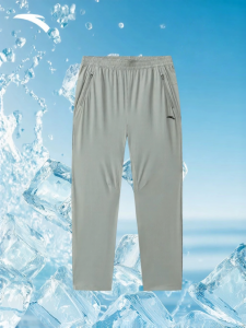 ANTA | Quần Dài Chạy Bộ Đàn Ông Mùa Thu Bảo Vệ Da Bằng Lụa Lạnh Lycra