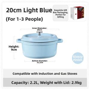 CAROTE | Cast Iron Enamel Cookpot Gift Cooking Pot