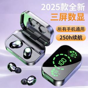 True Wireless Bluetooth Earphones Super Small In-Ear Bass Sports Running Sweatproof High Aesthetic Value for Men And Women