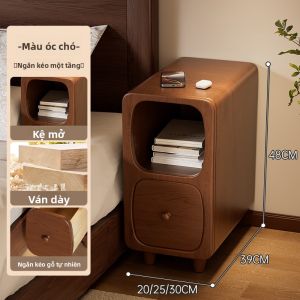 ZHUSHANXIA | Kệ Đặt Đầu Giường Thông Minh Sạc Điện Narrow