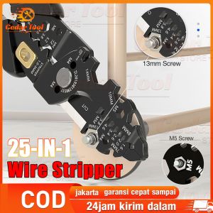 25in1 Tang Kabel Multifungsi Wire Cutter Pliers Tang Tukang Listrik Multifungsi Tangan Pemotong Kabel Stripper Tools Tang Crimping Press Skun Kabel