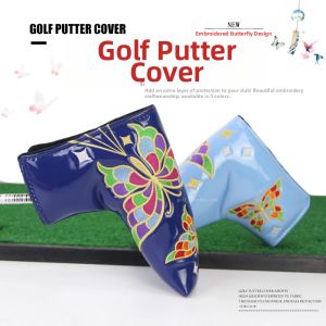 Butterfly Series Embroidery Waterproof Golf Putter Cover