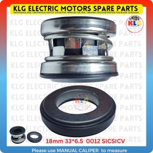 Water pump shaft seal 18mm 33*6.5 0012 SICSICV | MECHANICAL SEAL FOR WATER PUMP