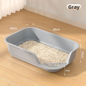 MONLEYTA | Oversized Splatter-proof Open Litter Box