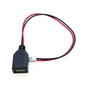 1pcs USB 2.0 Male And Female Plug to XH2.54mm 2Pin Terminal Wire 2 Core Power Cable USB Socket to PH2.0 Terminal Adapter Cable