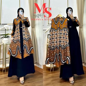 065 Gamis Batik Davina by Meisya Style Termurah 2025