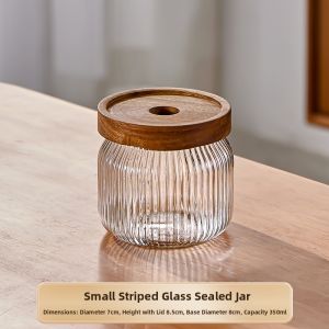 YINXIANG80YIGUAN | Food Grade Moisture-proof Glass Jar Transparent Storage