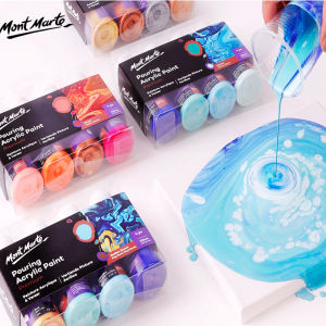 Mont Marte 4 Màu 60ML Đổ Bộ Sơn Acrylic Chất Lỏng Màu Cẩm Thạch Sơn Nghệ Sĩ Tự Làm Màu Vẽ Tranh Họa Cụ
