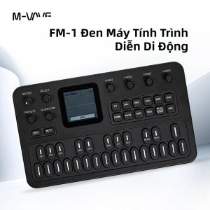 M-VAVE | M-VAVE FM-1 Đàn Tổng Hợp Cầm Tay Màu Đen Bàn Phím Silicon 27 Phím 12 Giọng Hát Đa Âm Pin 2000mAh Loa Tích Hợp Nhạc Cụ Điện