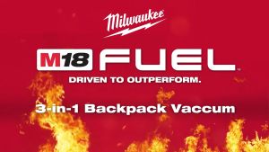 100% Genuine Milwaukee M18 Fuel Backpack Vacuum - Model M18 FBPV