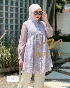 (20) MDLY Baju Atasan Tunik Wanita Helua Tunik By Mdly.