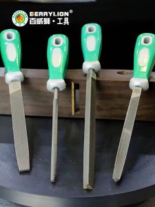 100% Mart X Berry Lion Flat File Wood 10“ 250mm 双色柄中齿扁锉刀 10寸 250mm GQ-1778