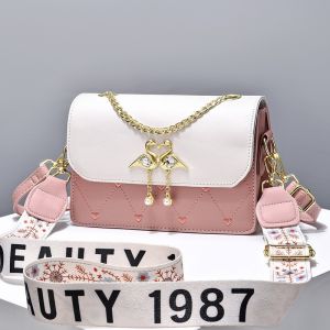 Elegant Small Square Bag Womens Crossbody Bag Single Shoulder Bag Summer New Style Luxury Feelings Handbag Gift for Girls
