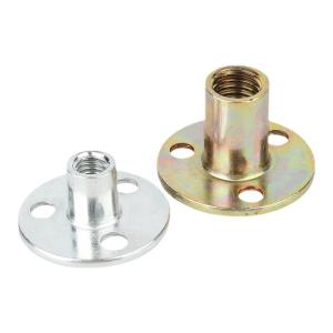 Creaby | Galvanized Plate 3-Hole Lock Nuts for Furniture