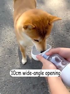 【COD】350/600ML 2 In 1 Pet Water Feeder Outdoor Leak proof Portable Water Bottle Cat Dog Food Bowl Cat Dog Feeder Food Containe Pet  Cat DogWater Feeder Cat Dog Multifunctional Water Bottle for Traveling Food Grade Travel Dog Bowls with Dog Food Container