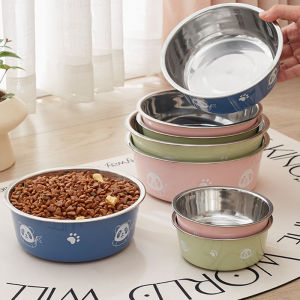 Dog Bowl Stainless Big SizeDog Plate Bowl Stainless BigStainless Dog Food BowlStainless Bowl For Big Dogs With Holder
