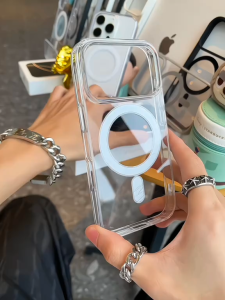 ốp lưng trong suốt DuraClear sạc từ tính nam châm không dây N52 cho iPhone 17 16 15 14 13 12 11 Pro X Xs Max 7 8 Plus SE 2020 2022 / 17 Air / 17 Pro / 17 hiệu HOTCASE Magnetic - Viền TPU đệm khí chống sốc mặt lưng PC chống ố vàng