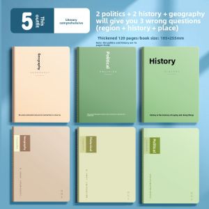 MONLEYTA | Thickened Subject Notebook For Junior High School Students Chinese English Math Physics Separate Class Error Book Initial Middle School Students Use