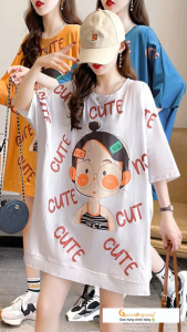 Áo thun nữ phom rộng phong cách ngộ nghĩnh GLA327 Cuocsongvang