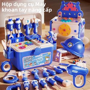 Giáo Dục Giả Vờ Chơi Xây Dựng Bộ Hộp Dụng Cụ Dành Cho Trẻ Em-Mô Phỏng Khoan Vít Loại Bỏ Xếp Hình Đa Chức Năng Đồ Chơi Lắp Ráp Cho Độ Tuổi 6 +