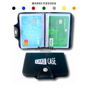 DOMPET KARTU KANCING ISI 20 - Cover PVC Tebal Berkualitas, Anti Air, 20 Slot Kartu, Kancing (SPESIFIKASI)