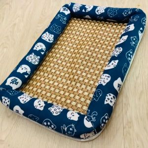 Nệm Ngủ Cho Chó Mèo Chất Liệu Cói Thoáng Khí