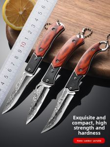 FUJUN | Damascus Pattern Portable Outdoor Knife Sharp High Hardness