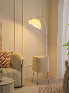 French Country Style Intelligent Atmosphere Bedroom Living Room Side Table Tea Table Storage Shelf Integrated Floor Lamp
