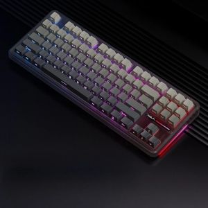 AULA | AULA F87Pro Wireless Mechanical Keyboard 87 Key TKL RGB PBT Gasket Tri Mode 2.4G Bluetooth USB Hot Swappable for Desktop Gamer