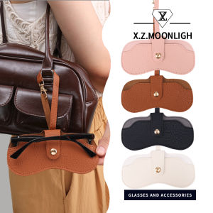 X.Z.MOONLIGH Japanese Style Hanging Glasses Storage Bag Portable Ultra-Thin Soft Glasses Bag Womens Mens