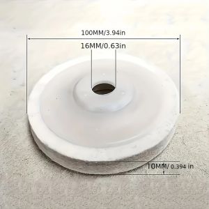 Đĩa Đánh Bóng Gương Cho Máy Mài Góc - Nội Thất Chế Biến Gỗ Bằng Thép Không Gỉ Đánh Bóng Thủy Tinh Bánh Xe Nỉ Dễ Dàng Mài Gr