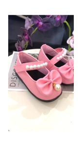 Sepatu bayi perempuan docmart pita mutiara lucu
