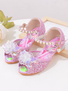 Princess High Heel Sandals Crystal Girls