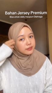 yRich - Hijab sport jersey Premium | Jilbab instan pinguin non pet| Kerudung bergo daily instan