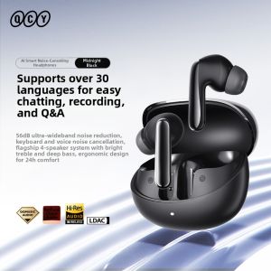 QCY | Active Noise Cancellation Wireless In-ear Headphones For Running Sports Support AI Translation