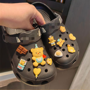 Crocs Shoe Accessories Adorable Cartoon Slip-On Shoe Decorative Buckle Hole Shoe Flower Cute Accessory for Summer 2023