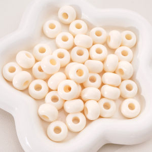 16x10mm 10pcs Acrylic Large Hole Abacus Round Loose Decorative Beads For Jewelry Making DIY Bracelets Necklace Findings