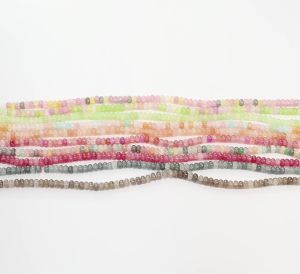 1 Dây 5x8mm Nhiều Màu Sắc Hạt Thủy Tinh Tròn Dẹt Rời Hạt Cho DIY Trang Sức Làm Vòng Tay Vòng Tay Dây Chuyền Phụ Kiện