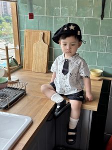Summer Lightweight Boys Shirt and Shorts Set