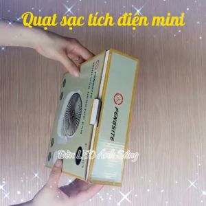 Quạt Mini - Quạt để bàn Mini tích điện KT - 903 có 3 chế độ Quạt khác nhau