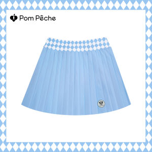 Diamond Plaid High Waist Pleated Skirt