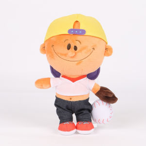 New Backyard Baseball Plush Boy Baseball Cartoon Character Doll Toy