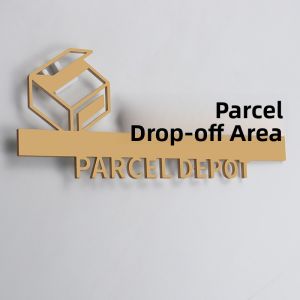 Acrylic Sticky Note Board Special Delivery Area Lost And Found Sign Laser Cut Customizable Business Identification Marker