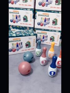 Mainan Edukasi Anak Bola Bowling Ukuran Besar Bowling Ball Set Pin Dinosaur Kado Ulang Tahun Anak