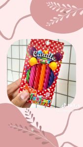 LILIN ULANG TAHUN pepermint isi 24 Hiasan Kue Ulang Tahun Perlengkapan Pesta Party Ultah