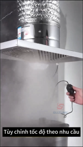 【Kho SG】Quạt hút SUZUME inox quạt mạnh thông gió hút khói bếp phòng trọ có dây nguồn