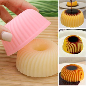 3D Round Thread Pudding Silicone Mold Jelly Pastry Cake Decoration Tool Multi Functional Kitchen Accessories