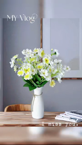 Artificial Jasmine Flowers Home Hotel Decoration Fake Flowers Simulation Floral Art Photography Props Wedding Decorations